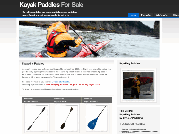 www.kayakingpaddlesforsale.com