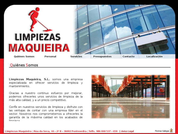 www.limpiezasmaquieira.es