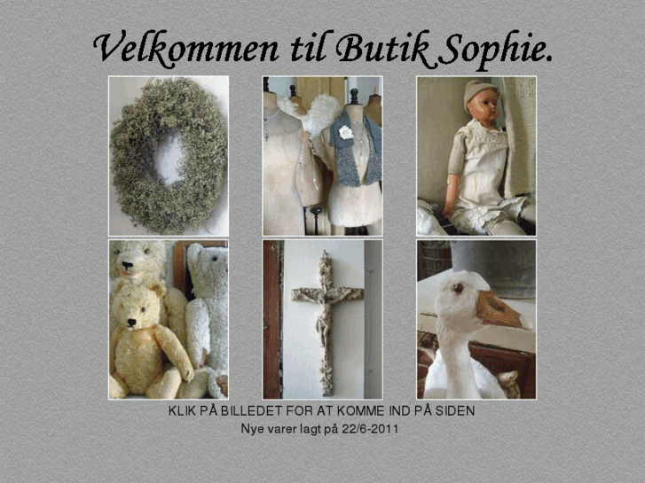 www.butiksophie.dk