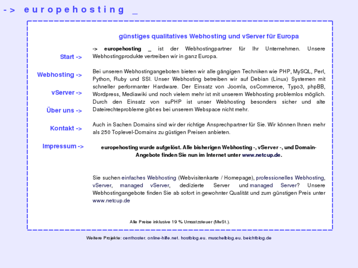 www.europehosting.de