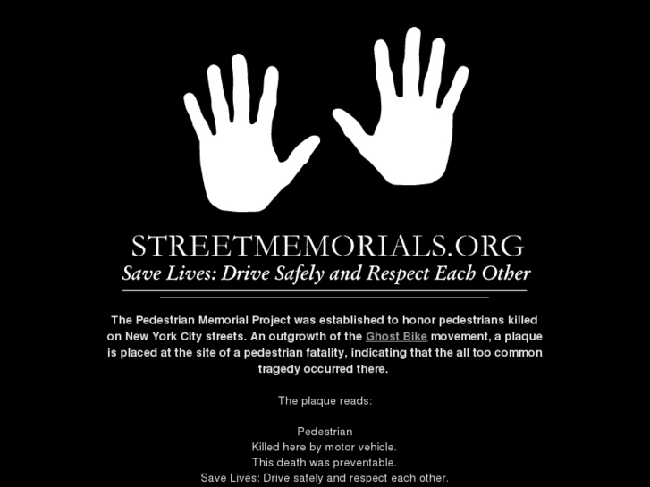 www.streetmemorials.org