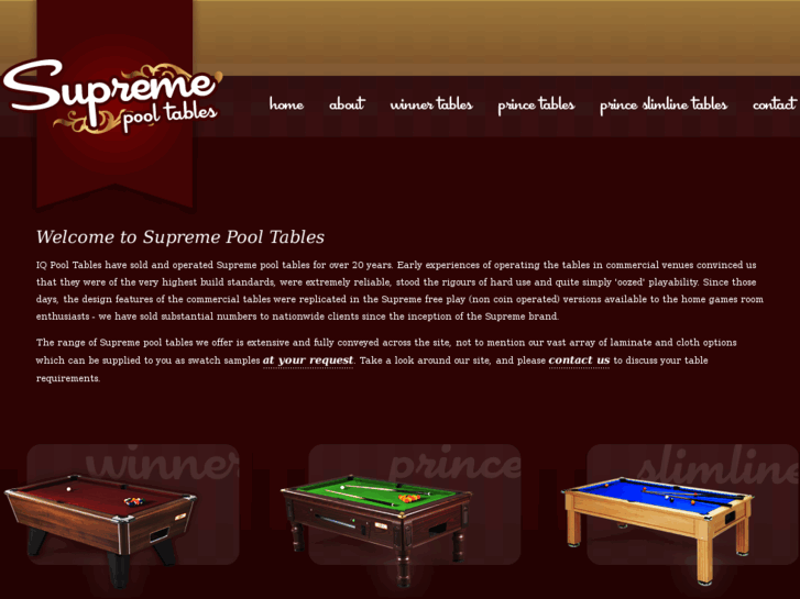 www.supremepooltables.com