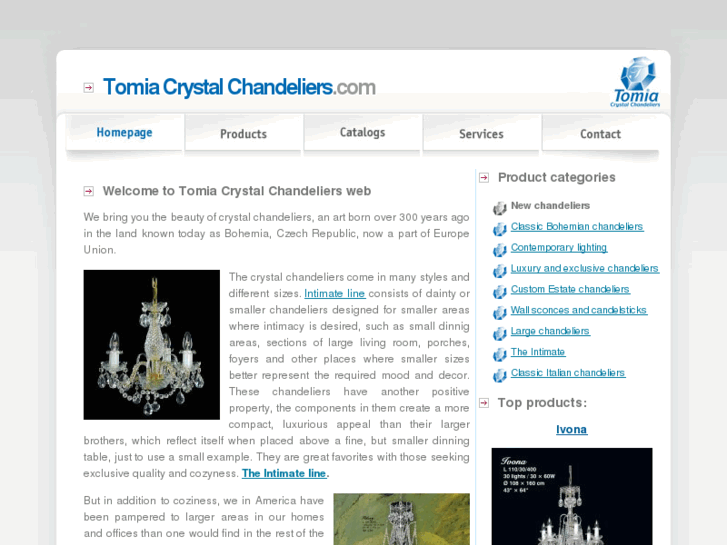 www.tomiacrystalchandeliers.com