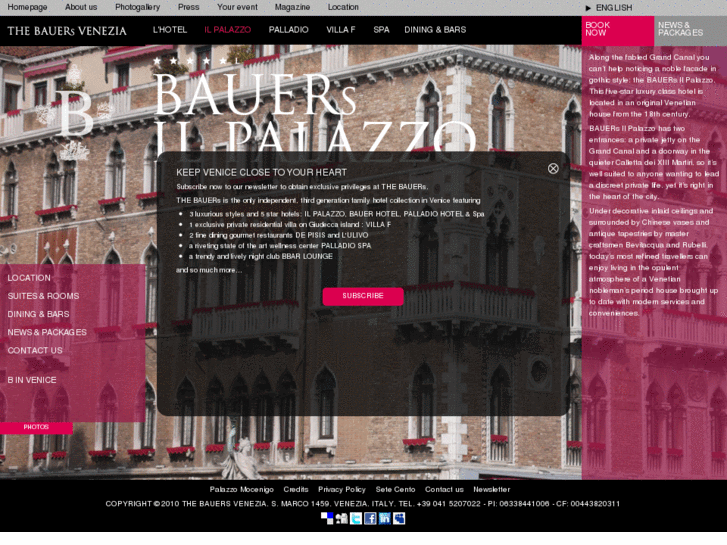 www.ilpalazzovenezia.com