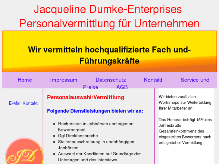 www.jacquelinedumke-enterprises.com