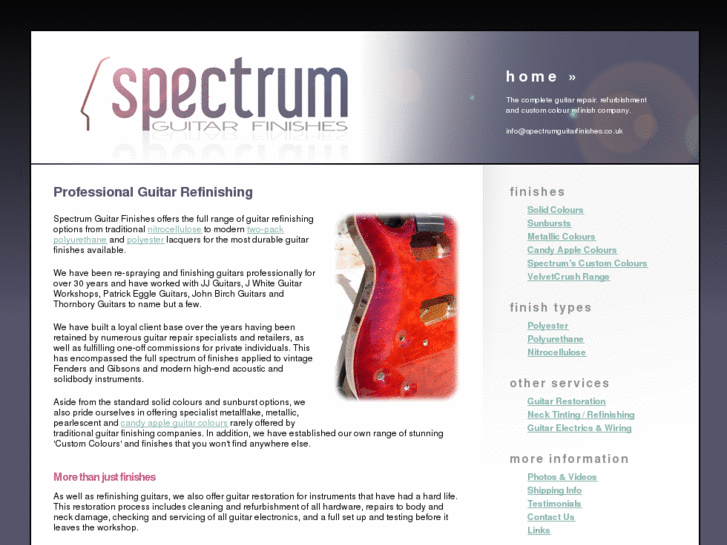 www.spectrumguitarfinishes.com