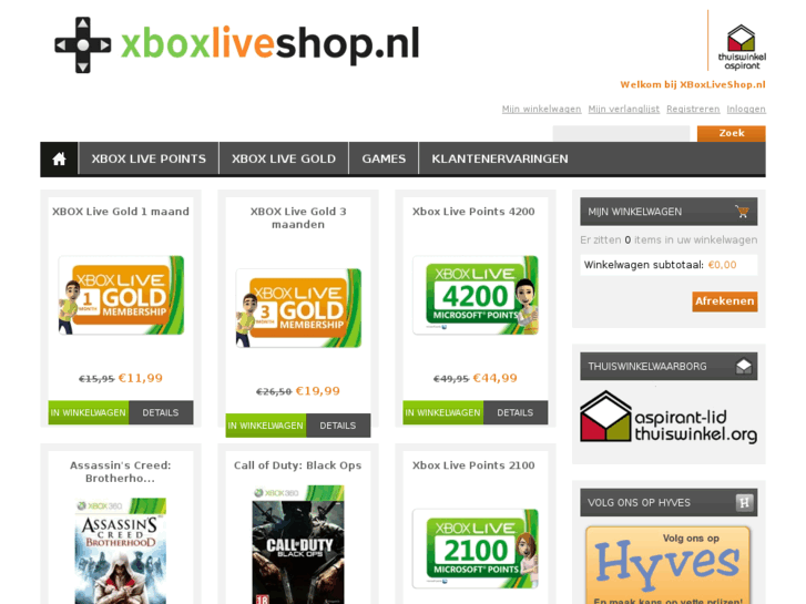 www.xboxliveshop.nl