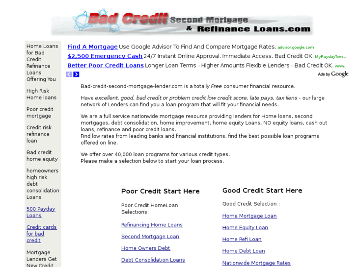 www.bad-credit-mortgage-lender.com