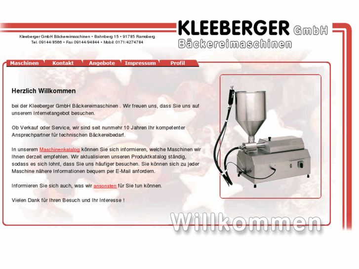 www.baeckereimaschinen-kleeberger.de