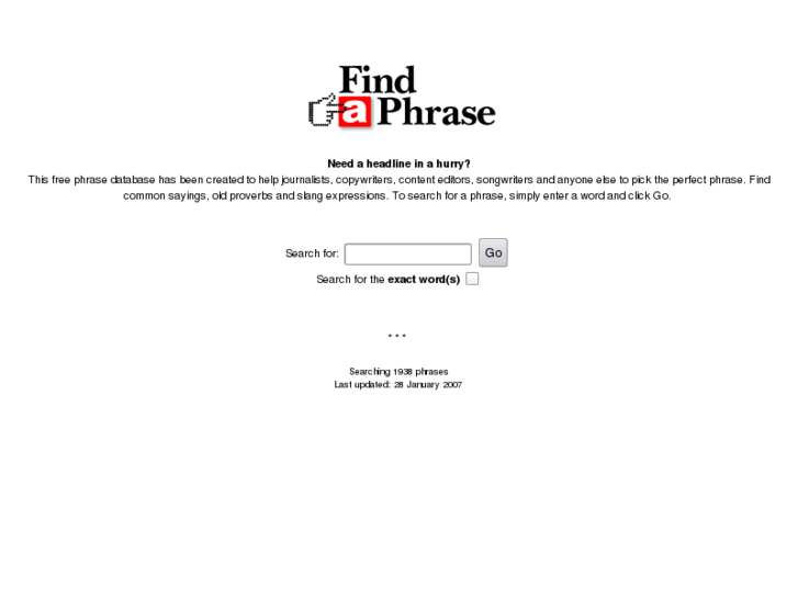 www.findaphrase.com