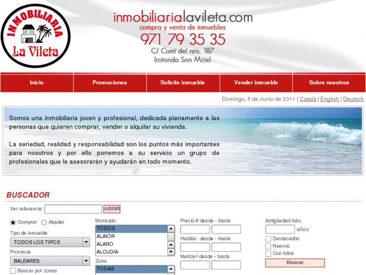 www.inmobiliarialavileta.com