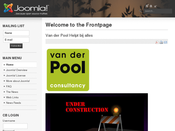 www.vanderpoolconsultancy.com