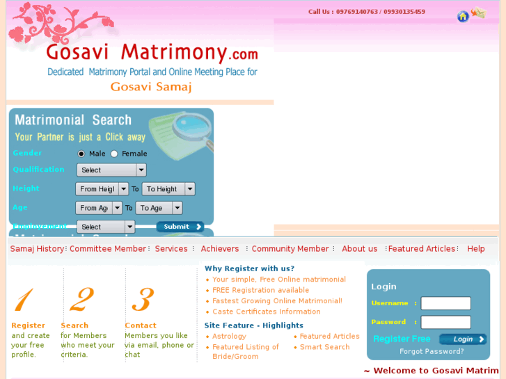 www.gosavimatrimony.com