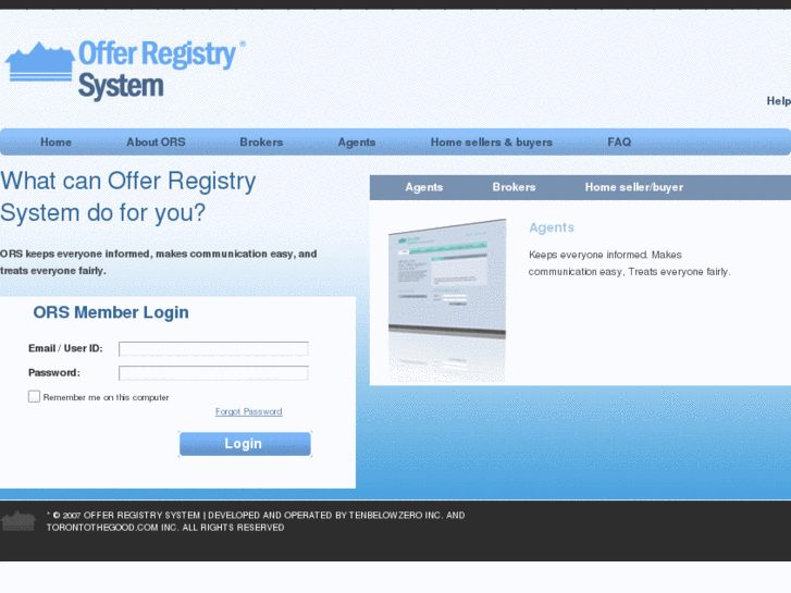 www.offerregistrysystem.com