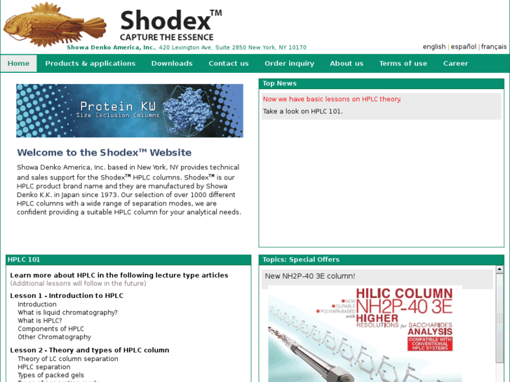 www.shodex.net