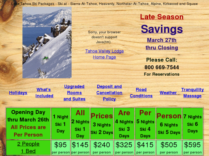 www.tahoeskipackage.net