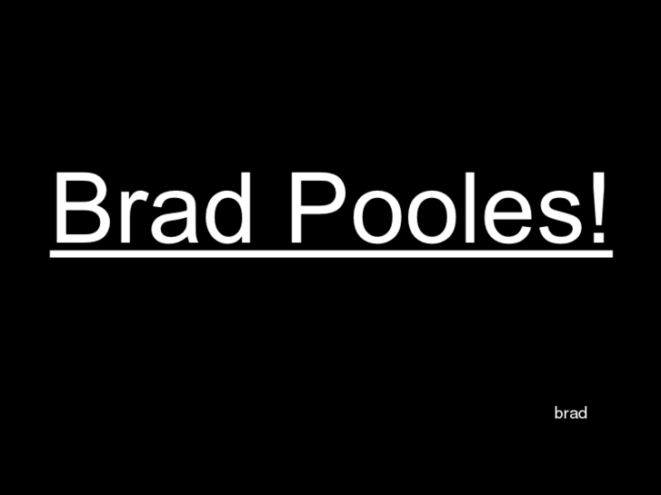 www.bradpoole.org