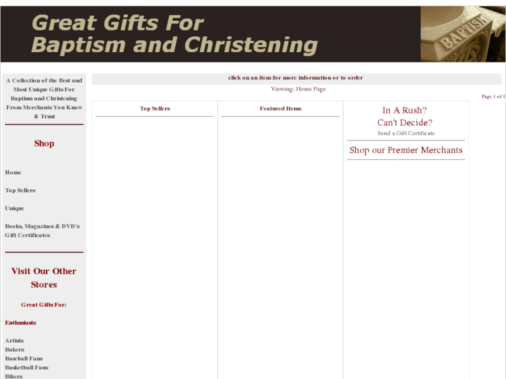 www.greatgiftsforbaptismandchristening.com