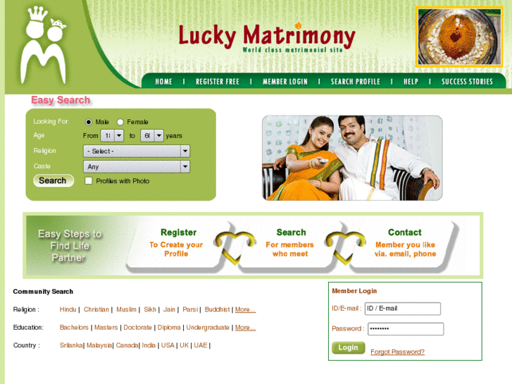 www.luckymatrimony.com