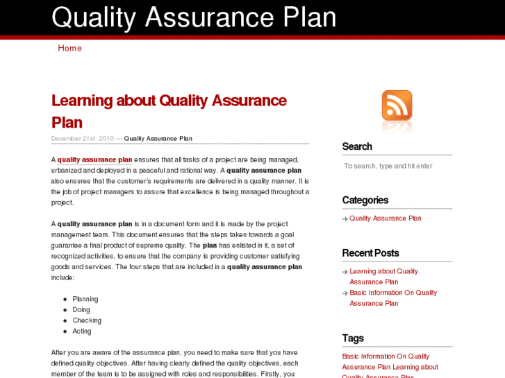 www.qualityassuranceplan.org