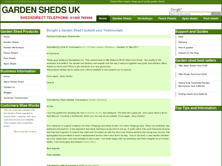 www.shedsdirect.info