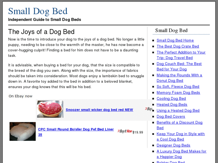 www.small-dog-bed.com