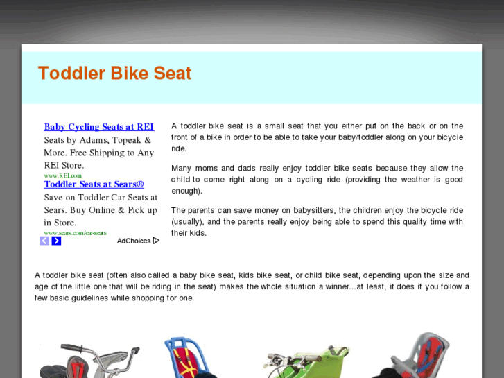 www.toddlerbikeseat.com