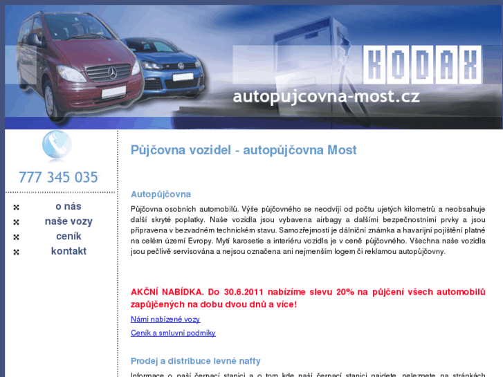 www.autopujcovna-most.cz