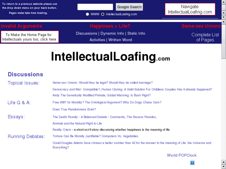 www.intellectualloafing.com