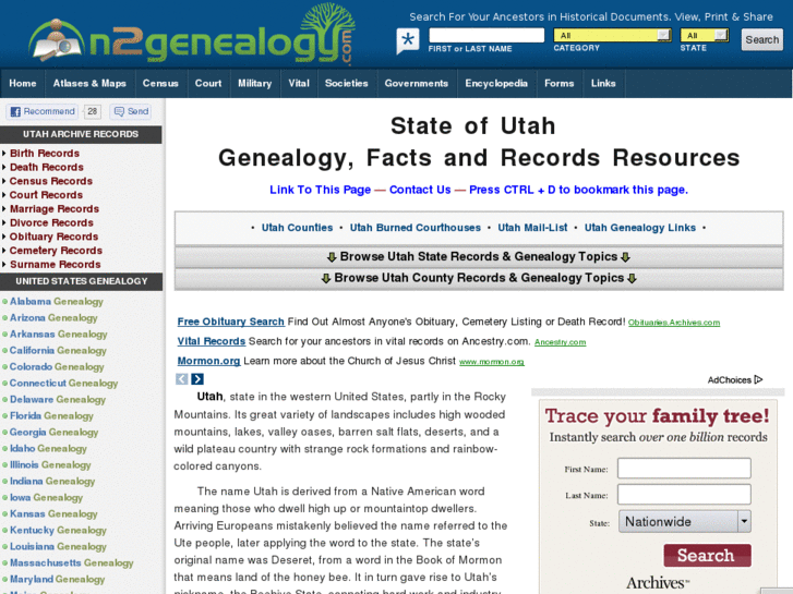 www.myutahgenealogy.com