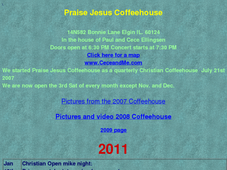 www.praisejesuscoffeehouse.org