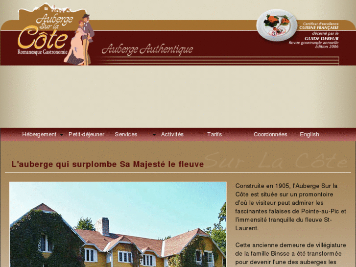 www.aubergesurlacote.com