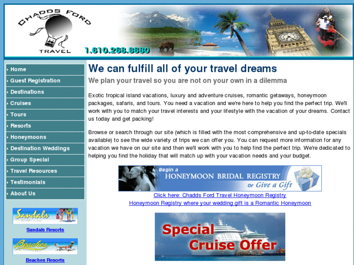 www.chaddsfordtravel.com