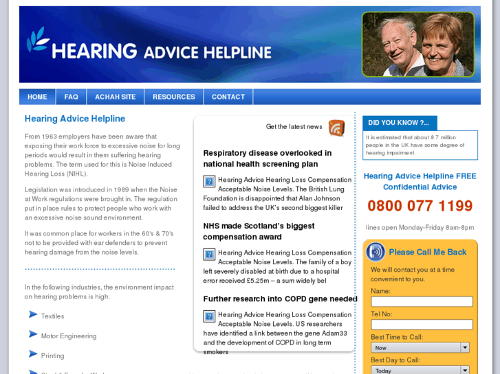 www.hearingadvicehelpline.co.uk