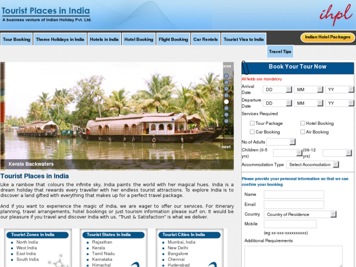 www.touristplacesinindia.com