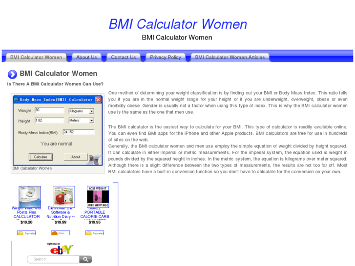 www.bmicalculatorwomen.com