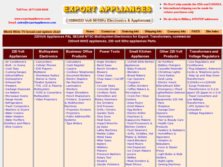 www.exportappliances.com