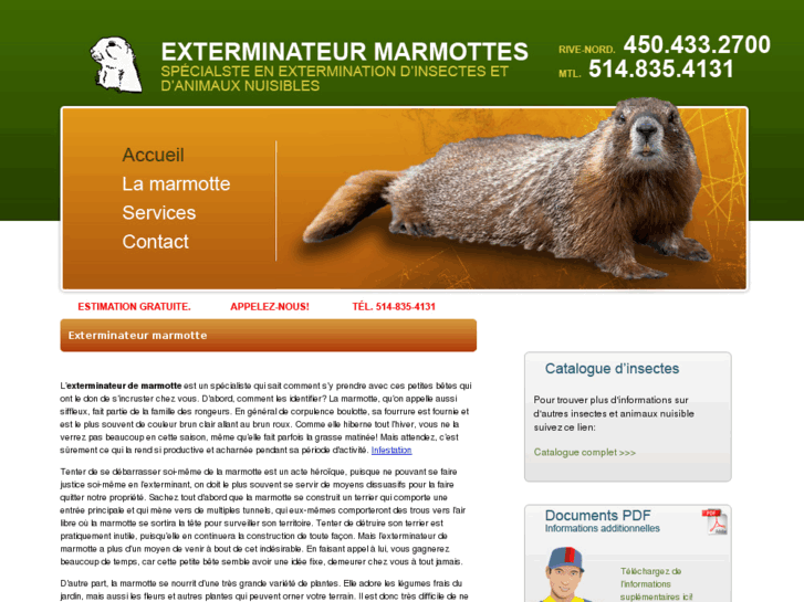 www.exterminateurmarmotte.com