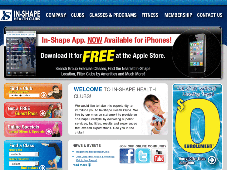 www.inshapeclubs.com
