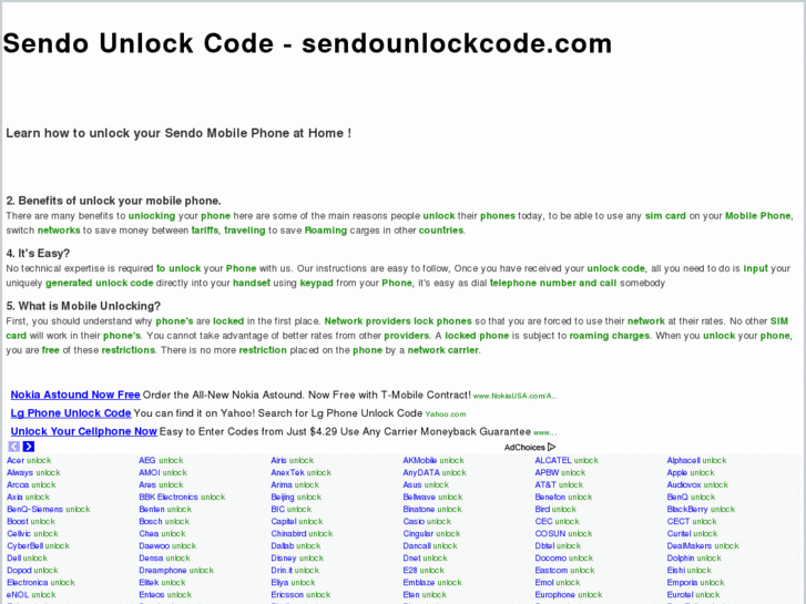 www.sendounlockcode.com