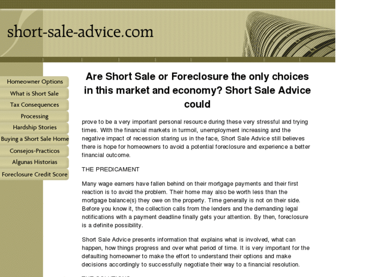 www.short-sale-advice.com