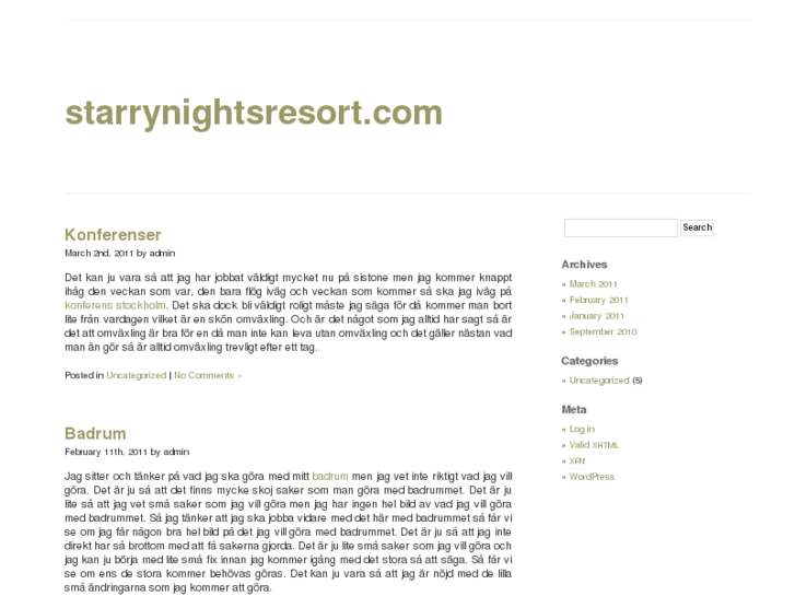 www.starrynightsresort.com