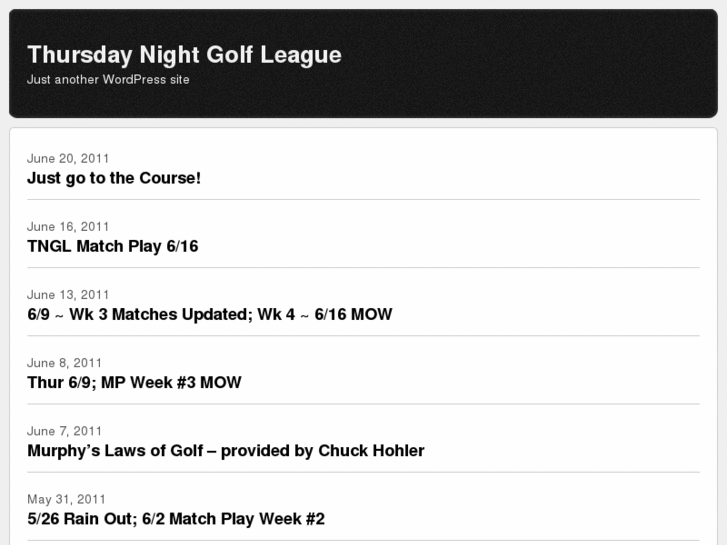 www.thursdaygolfleague.com