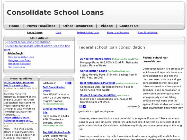 www.consolidateschoolloans.net