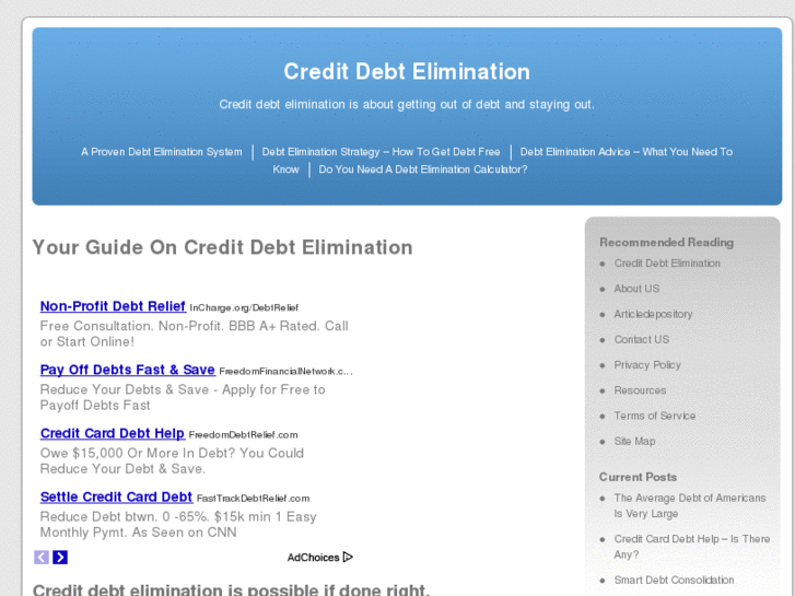 www.creditdebtelimination.net