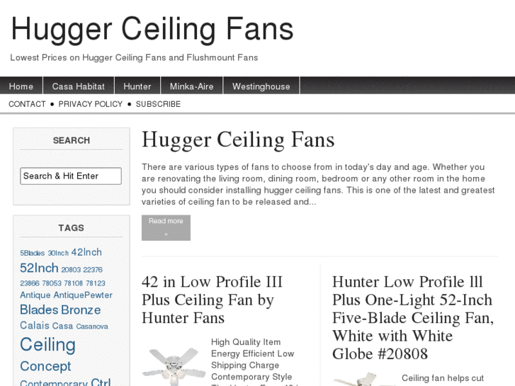 www.huggerceilingfans.org