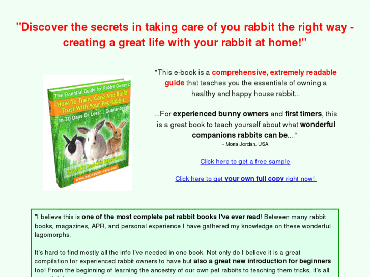 www.pet-rabbit-care.com