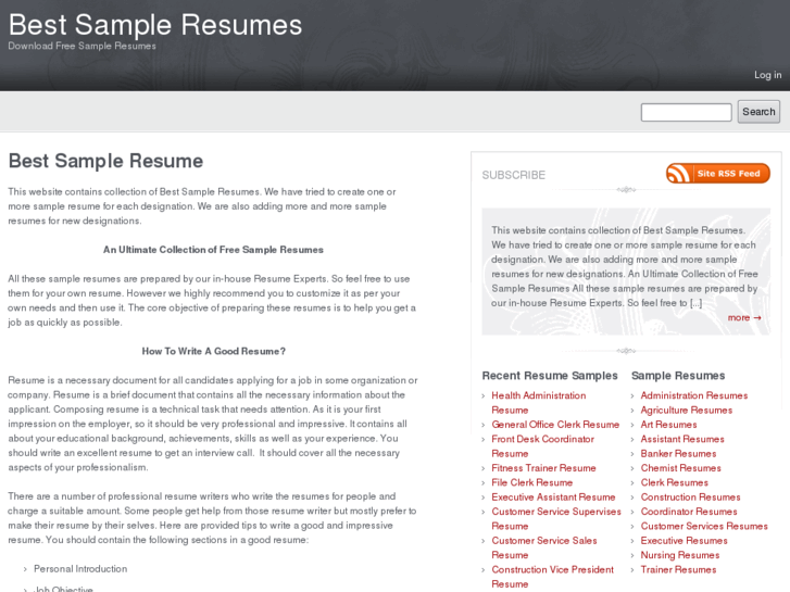 www.best-sample-resumes.org