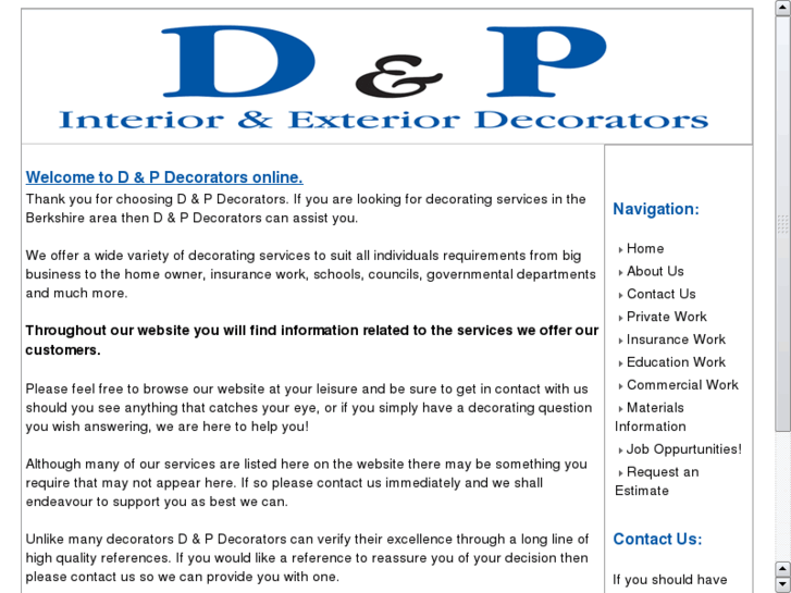 www.dandpdecorators.com