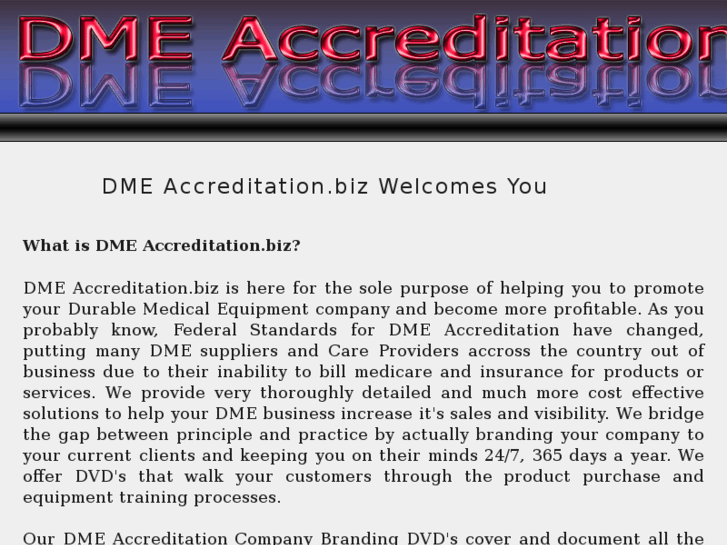 www.dmeaccreditation.biz